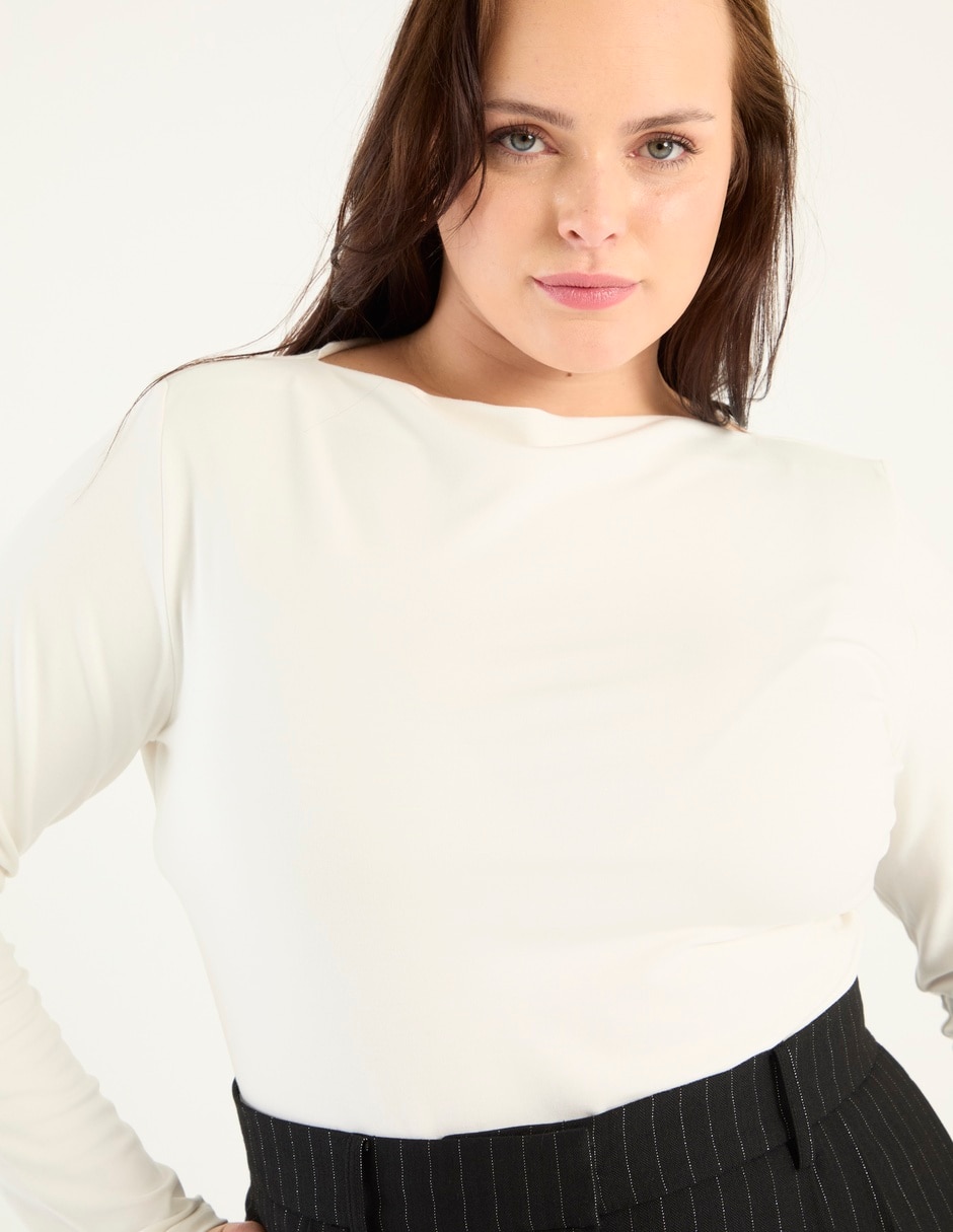 Blusa manga larga para mujer 4