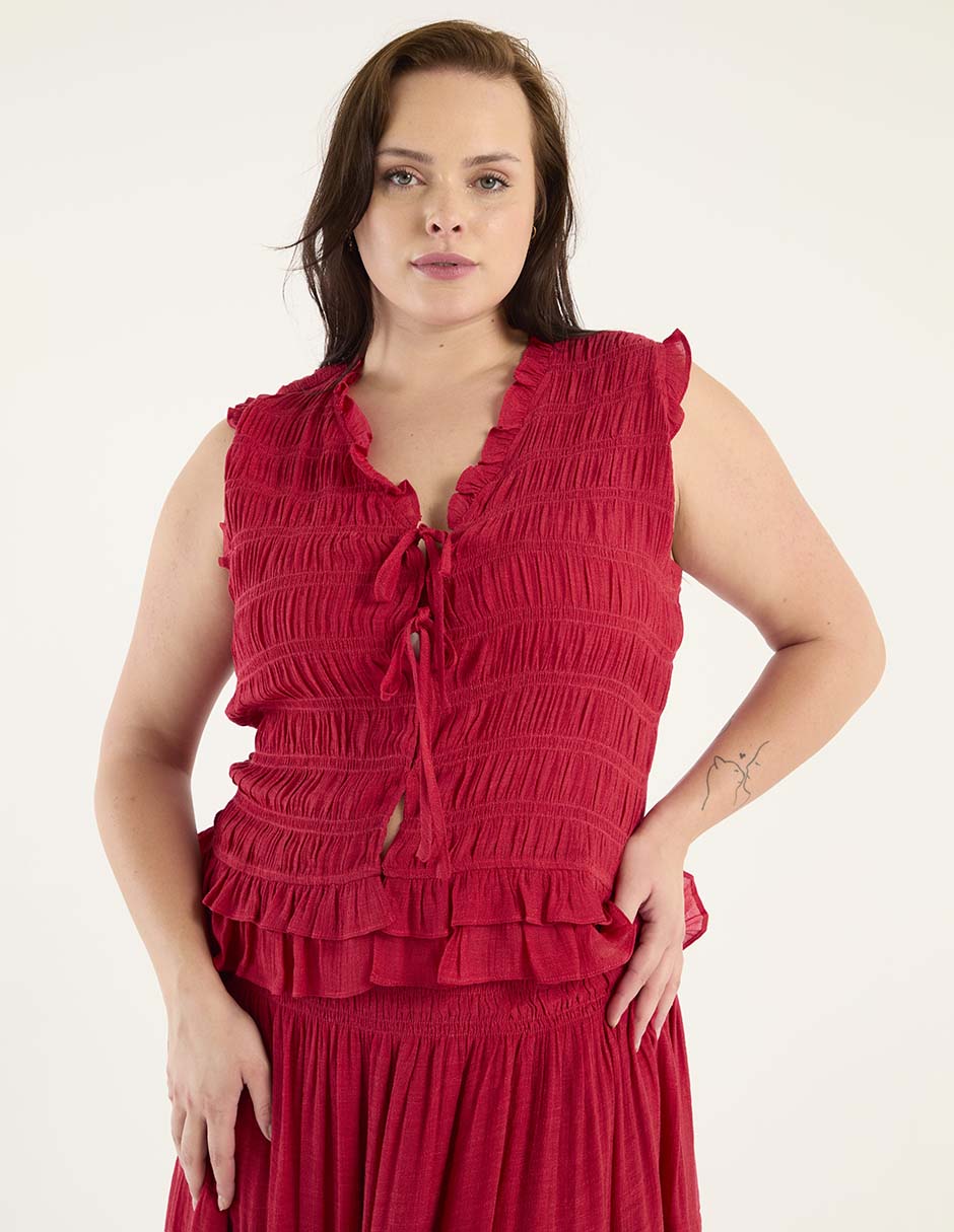 Top escote v