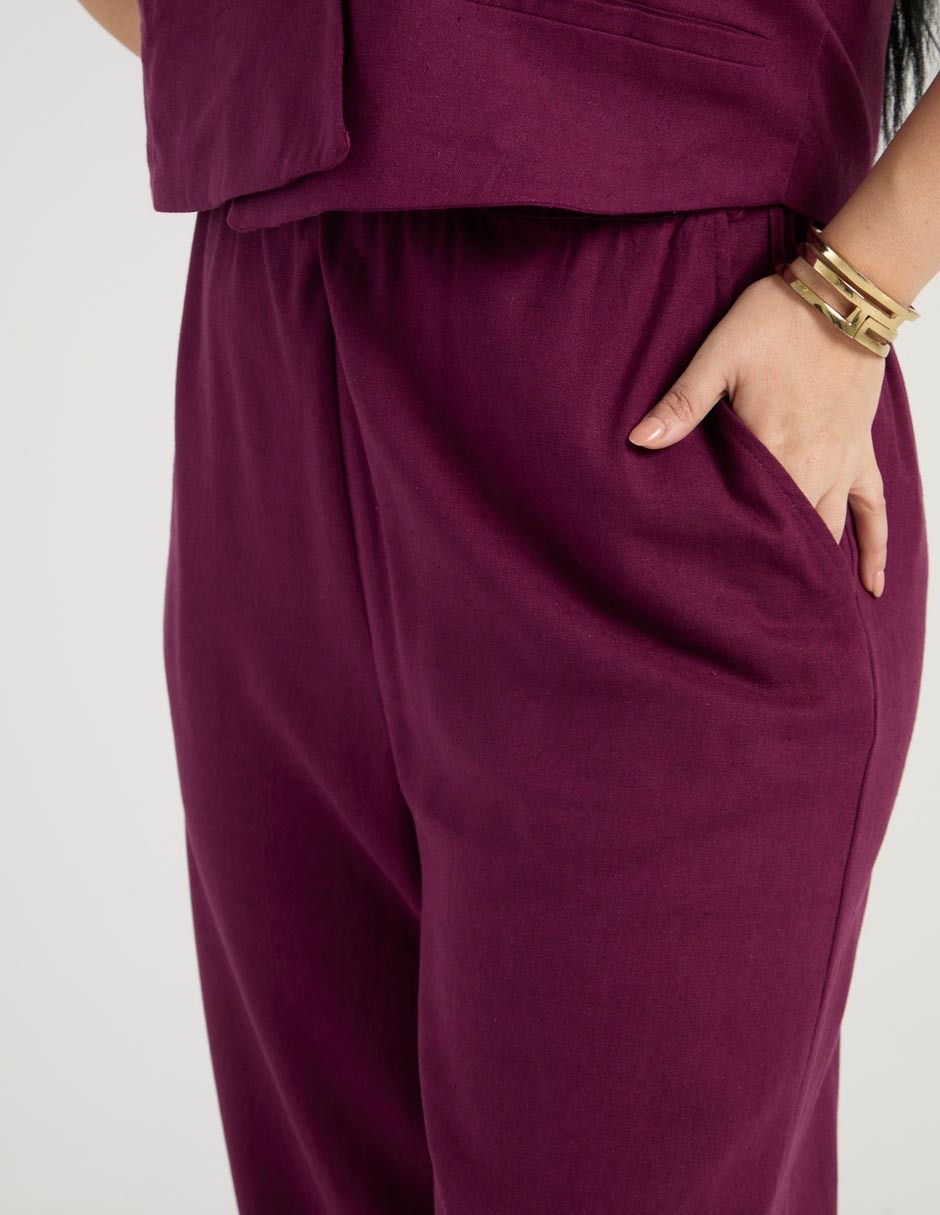 Pantalón relaxed amplio para mujer 4