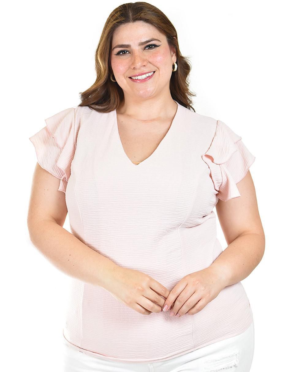 Blusa manga corta para mujer