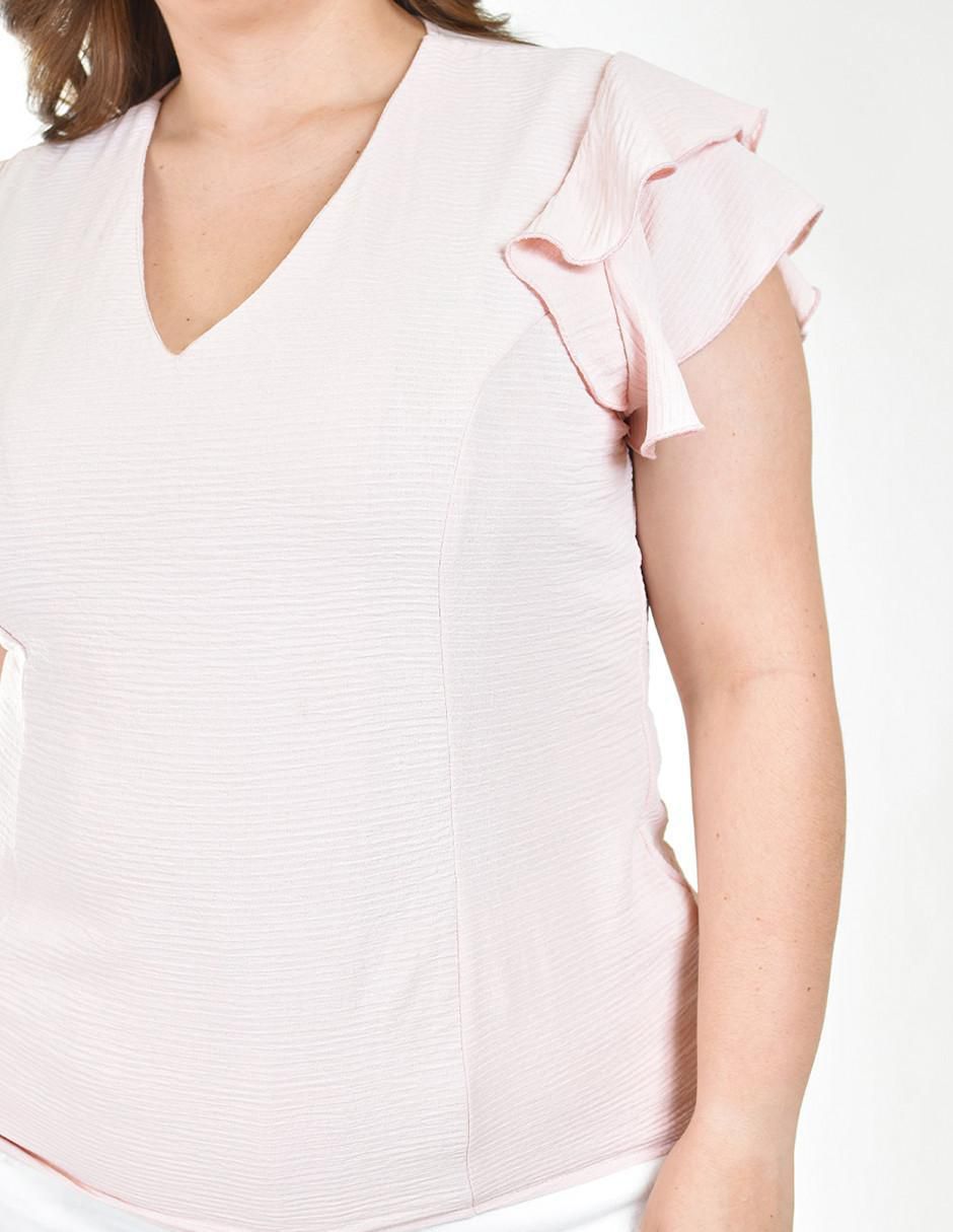 Blusa manga corta para mujer 4