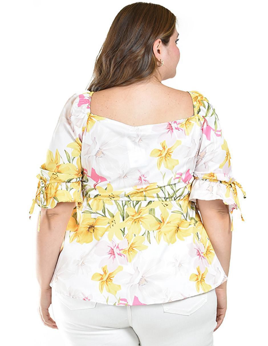 Blusa manga al codo para mujer 3