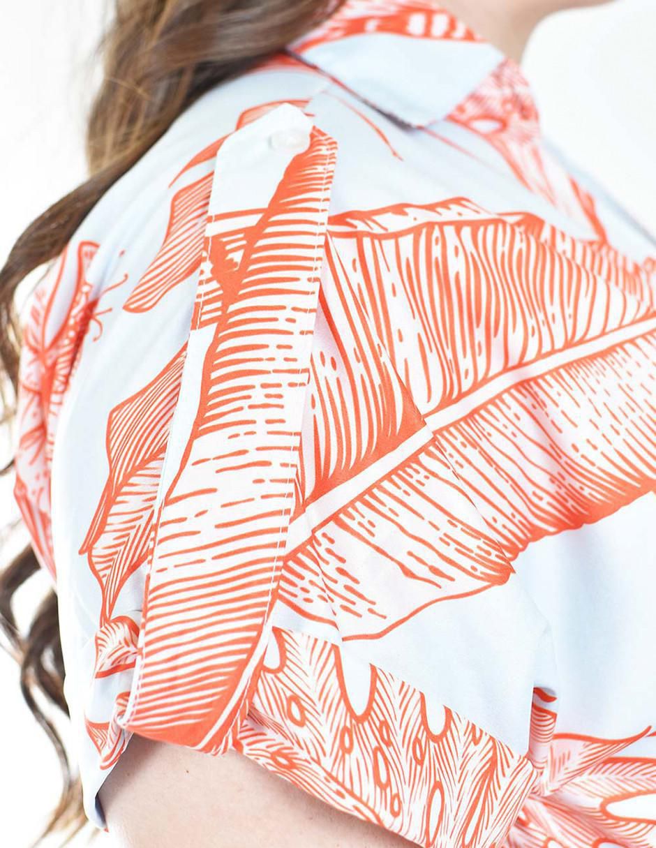 Blusa manga corta para mujer 4