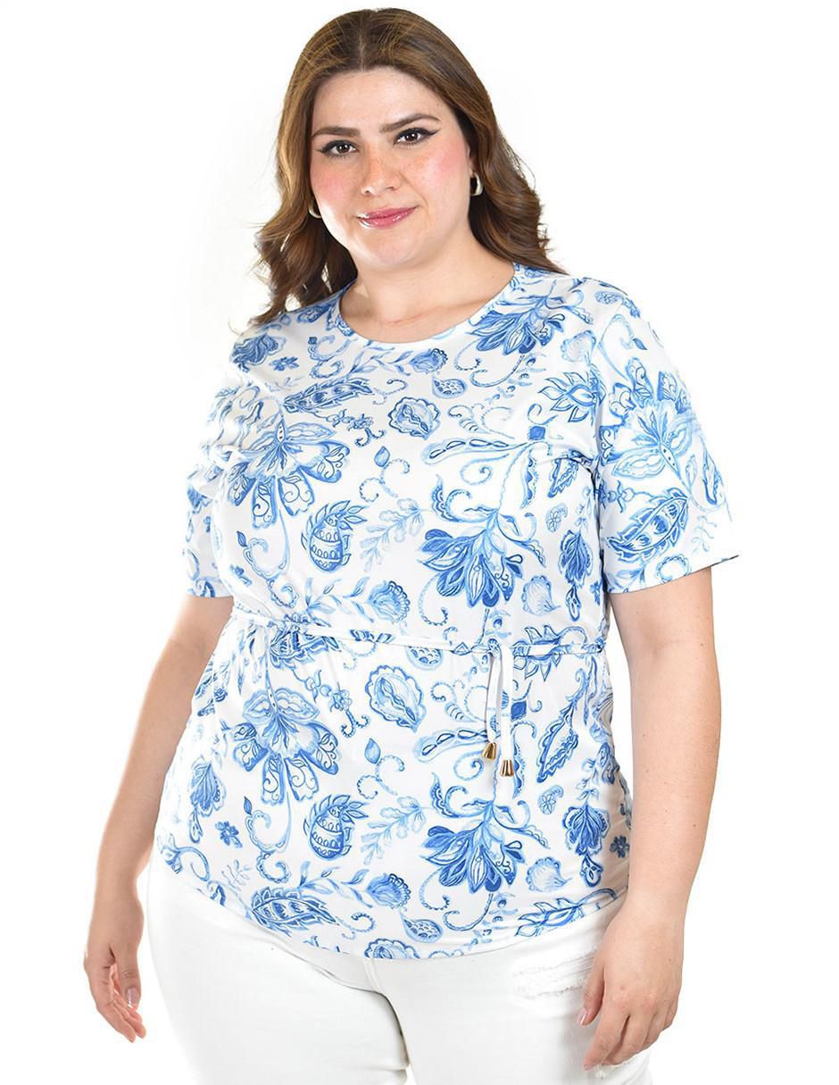 Blusa manga corta para mujer