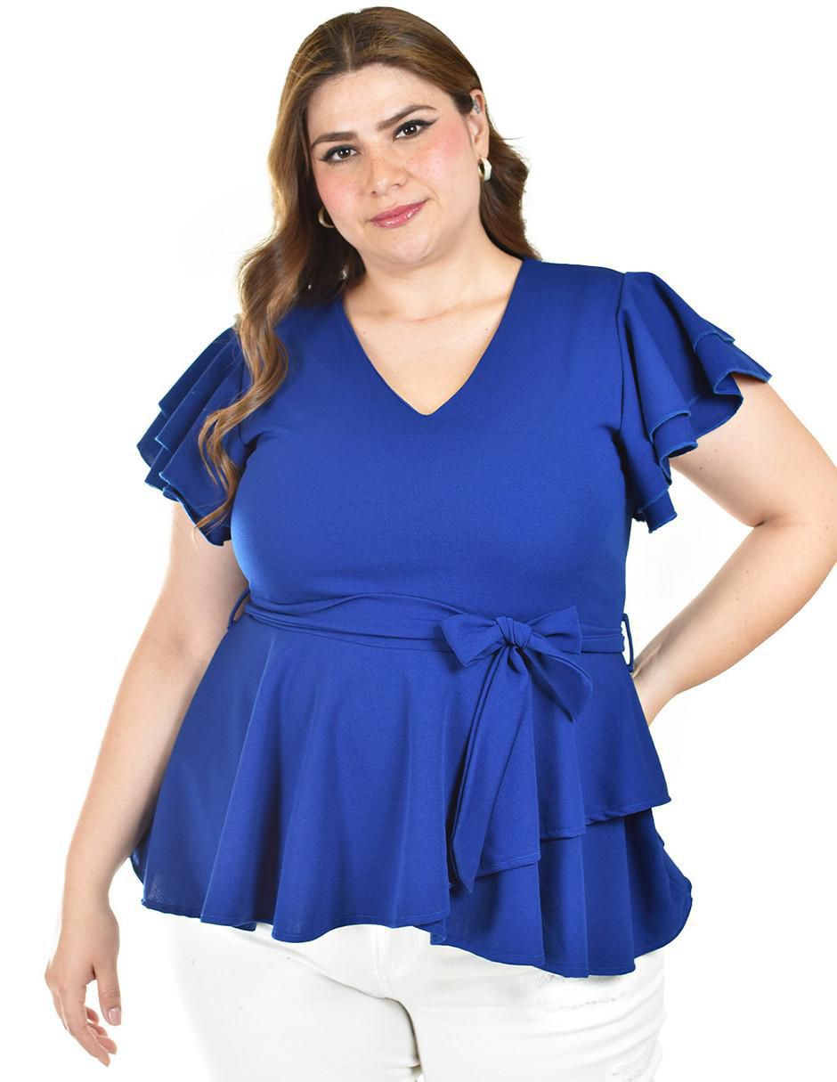 Blusa manga corta para mujer