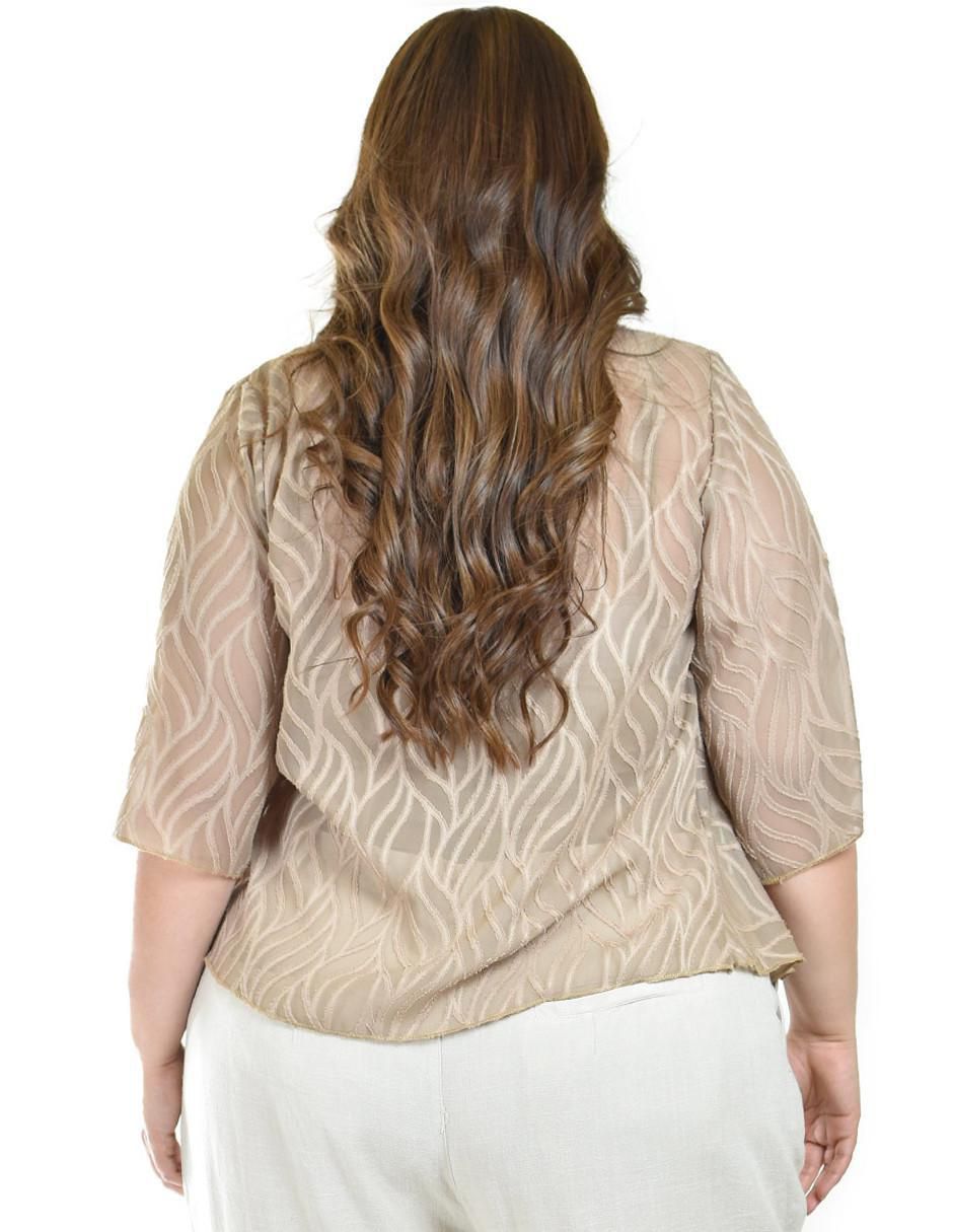 Suéter cuello redondo para mujer 4