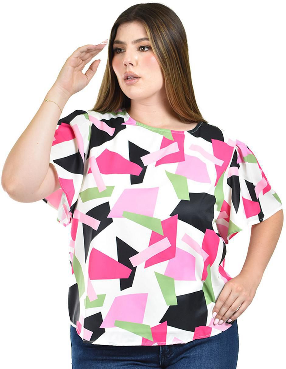 Blusa manga corta para mujer