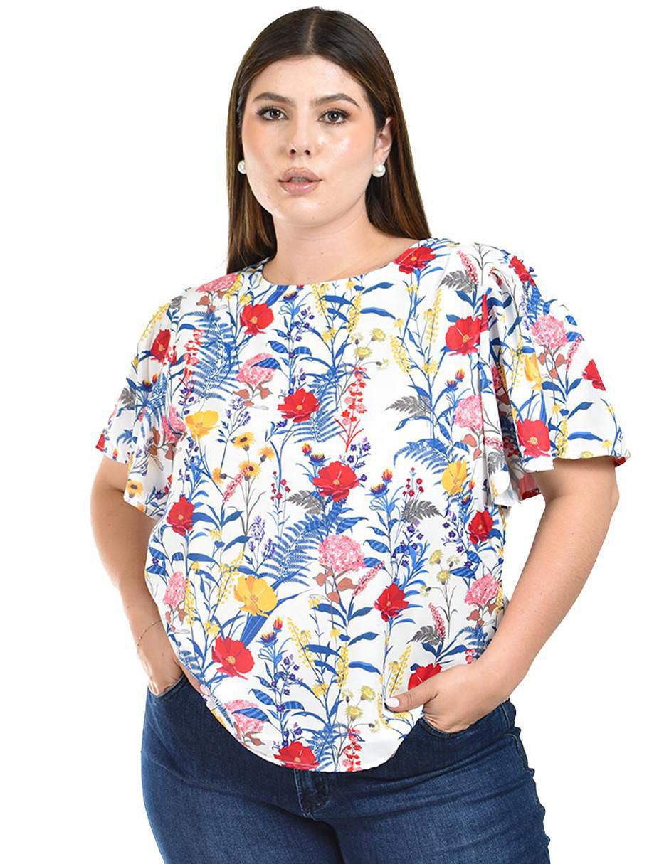Blusa manga corta para mujer