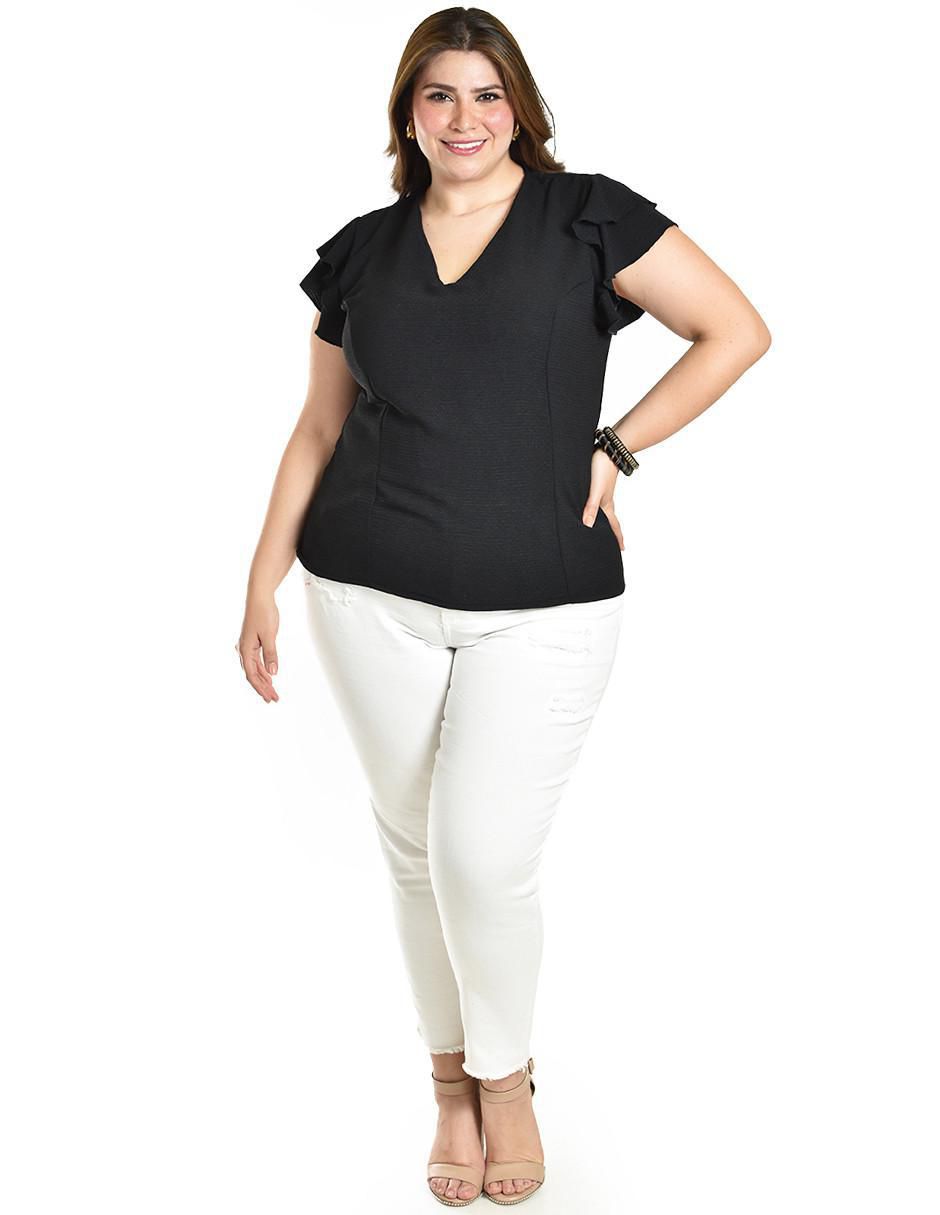 Blusa manga corta para mujer 4