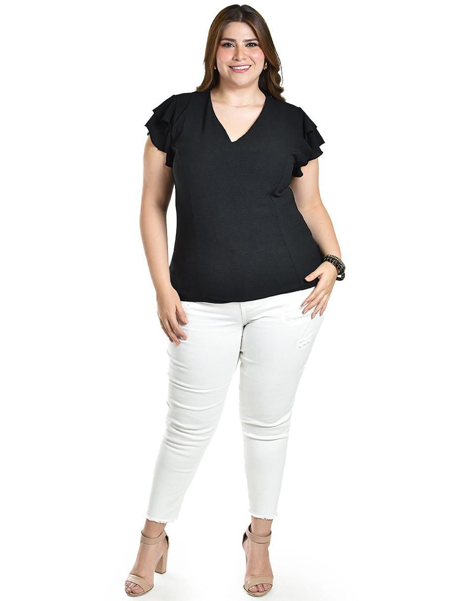 Blusa manga corta para mujer 5