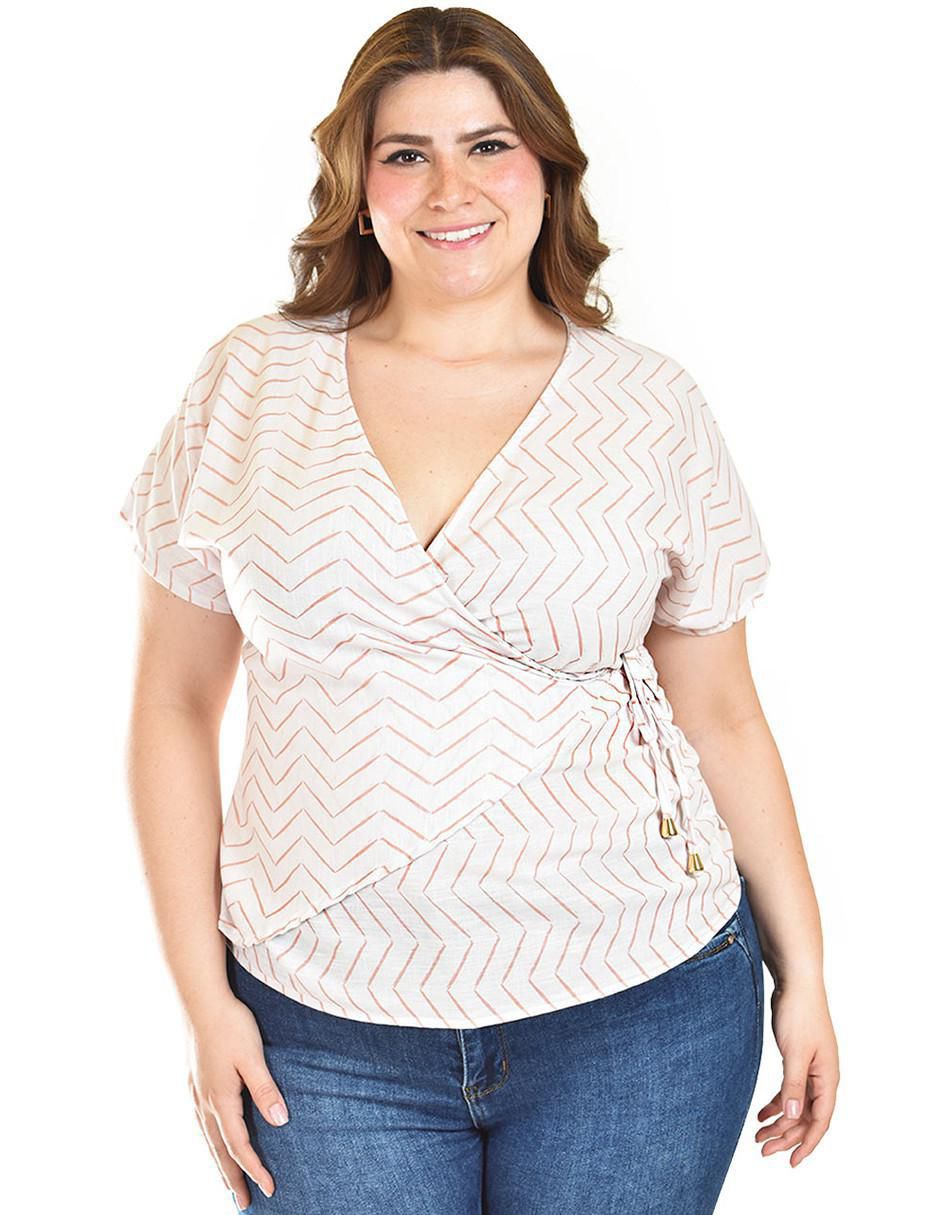 Blusa manga corta para mujer