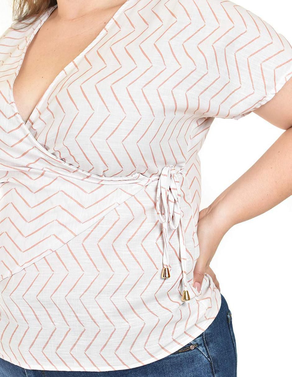 Blusa manga corta para mujer 4