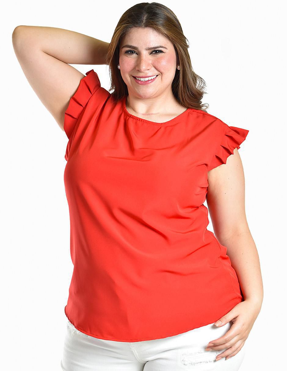 Blusa manga corta para mujer