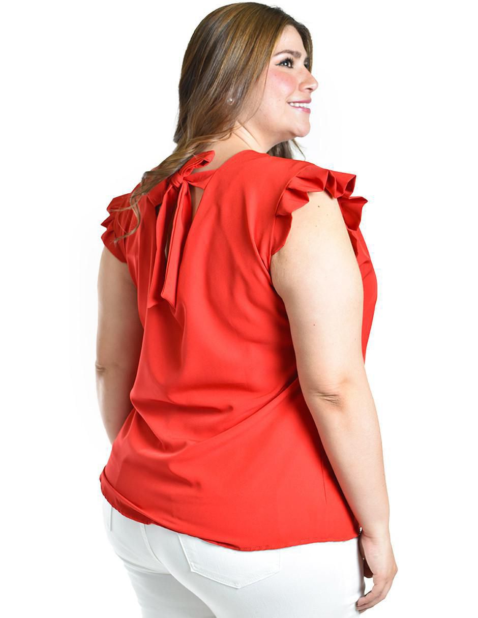 Blusa manga corta para mujer 4
