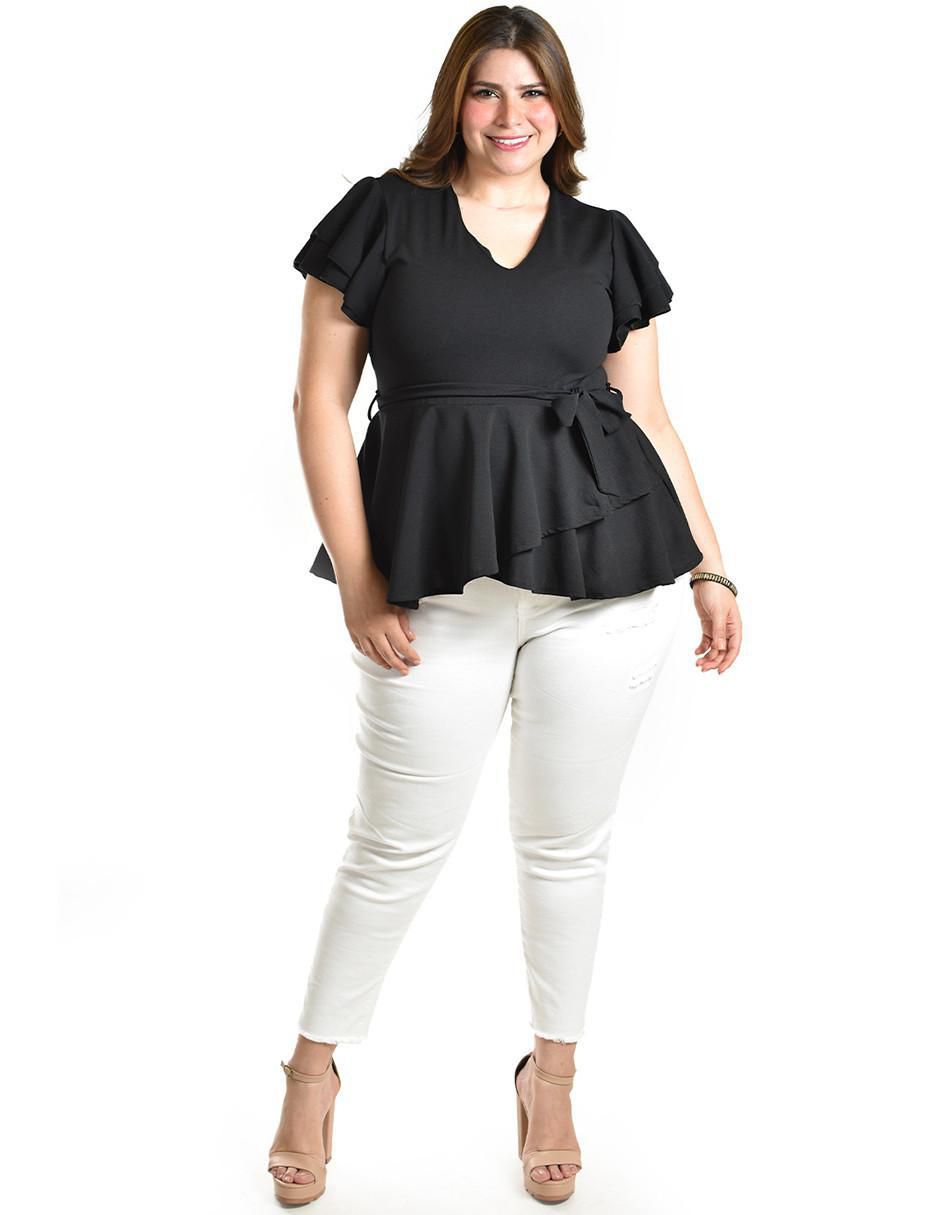 Blusa manga corta para mujer 5