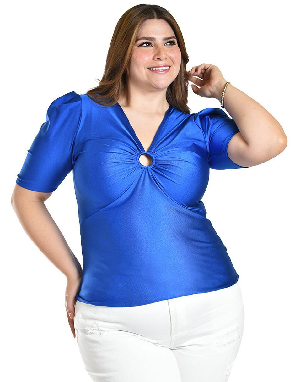 Blusa manga corta para mujer