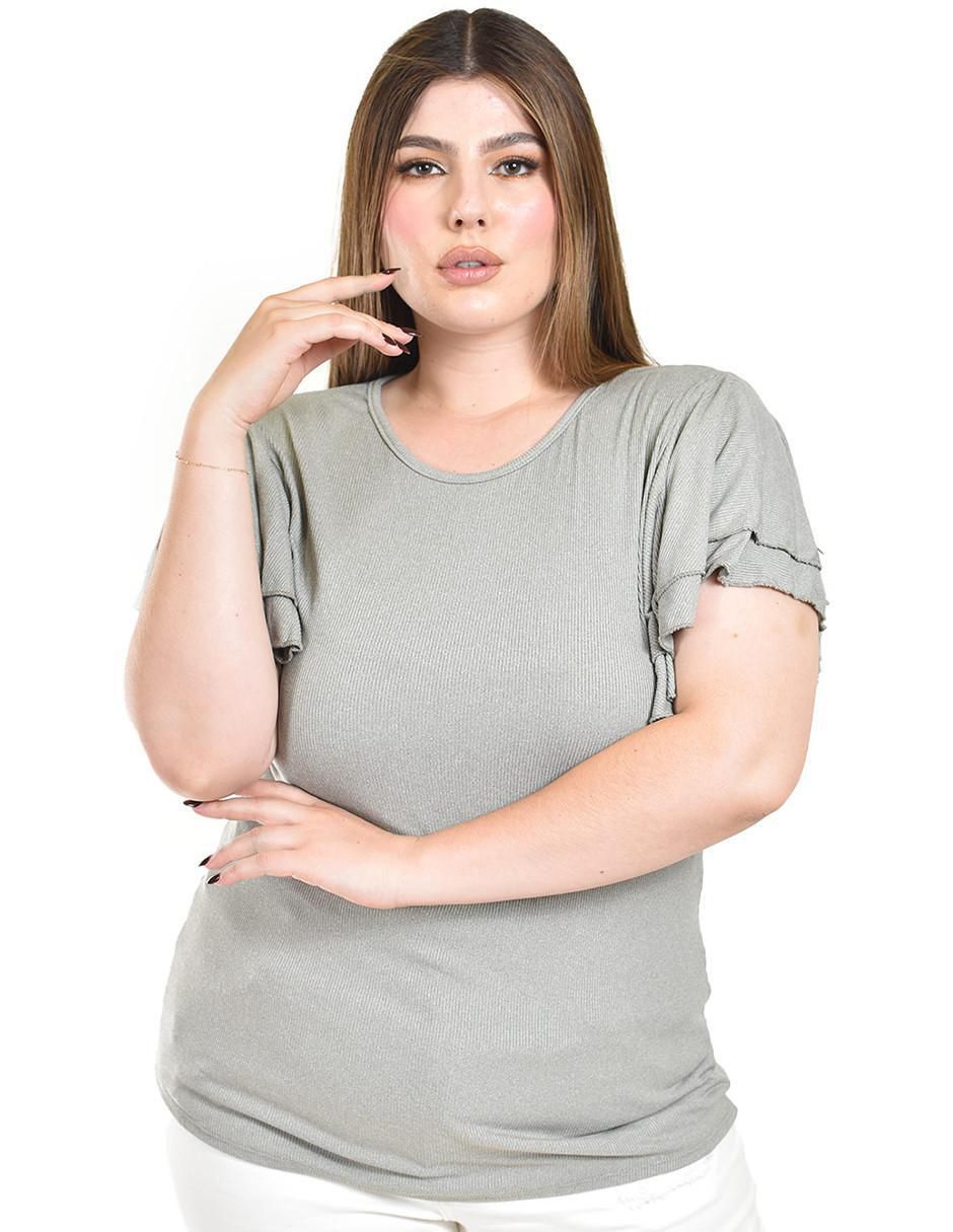 Blusa manga corta para mujer