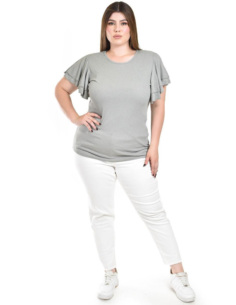 Blusa manga corta para mujer 4
