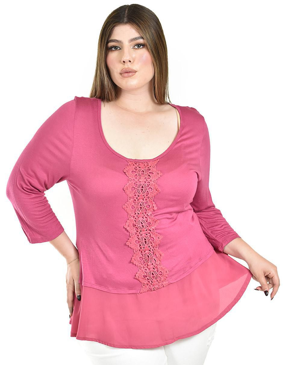 Blusa manga 3/4 para mujer