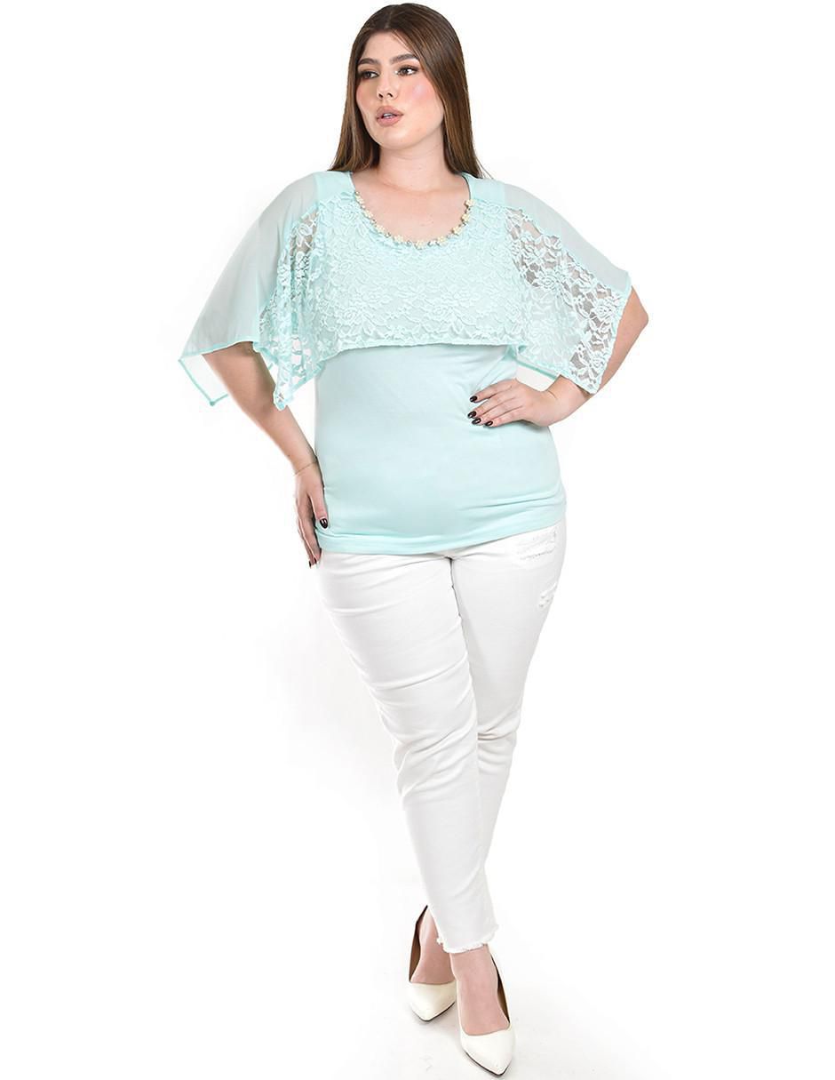 Blusa manga corta para mujer 4