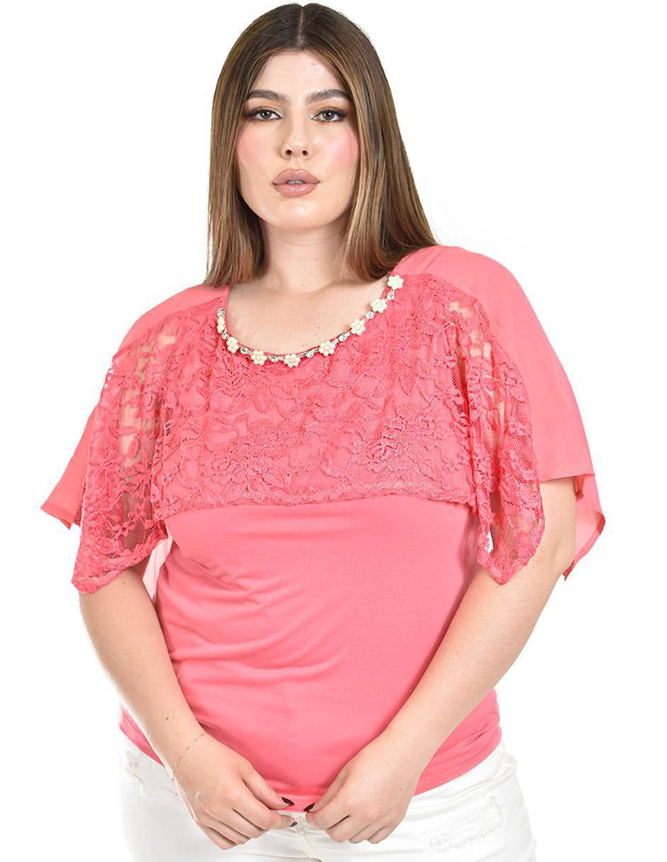 Blusa manga corta para mujer