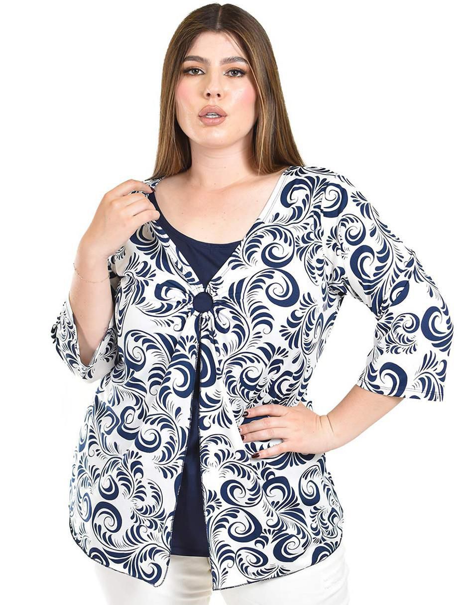Blusa manga 3/4 para mujer