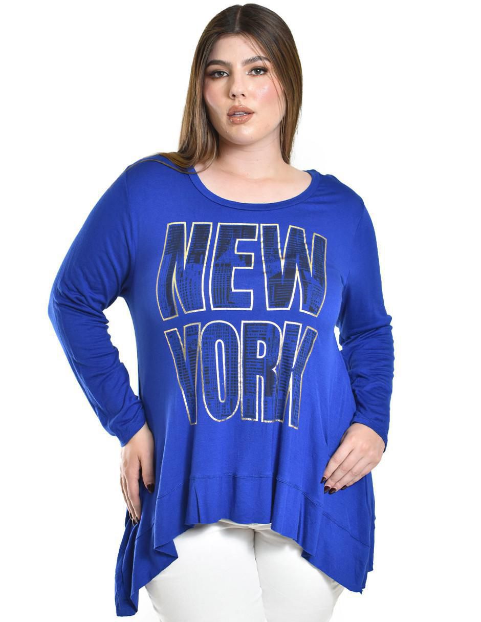 Blusa manga larga para mujer