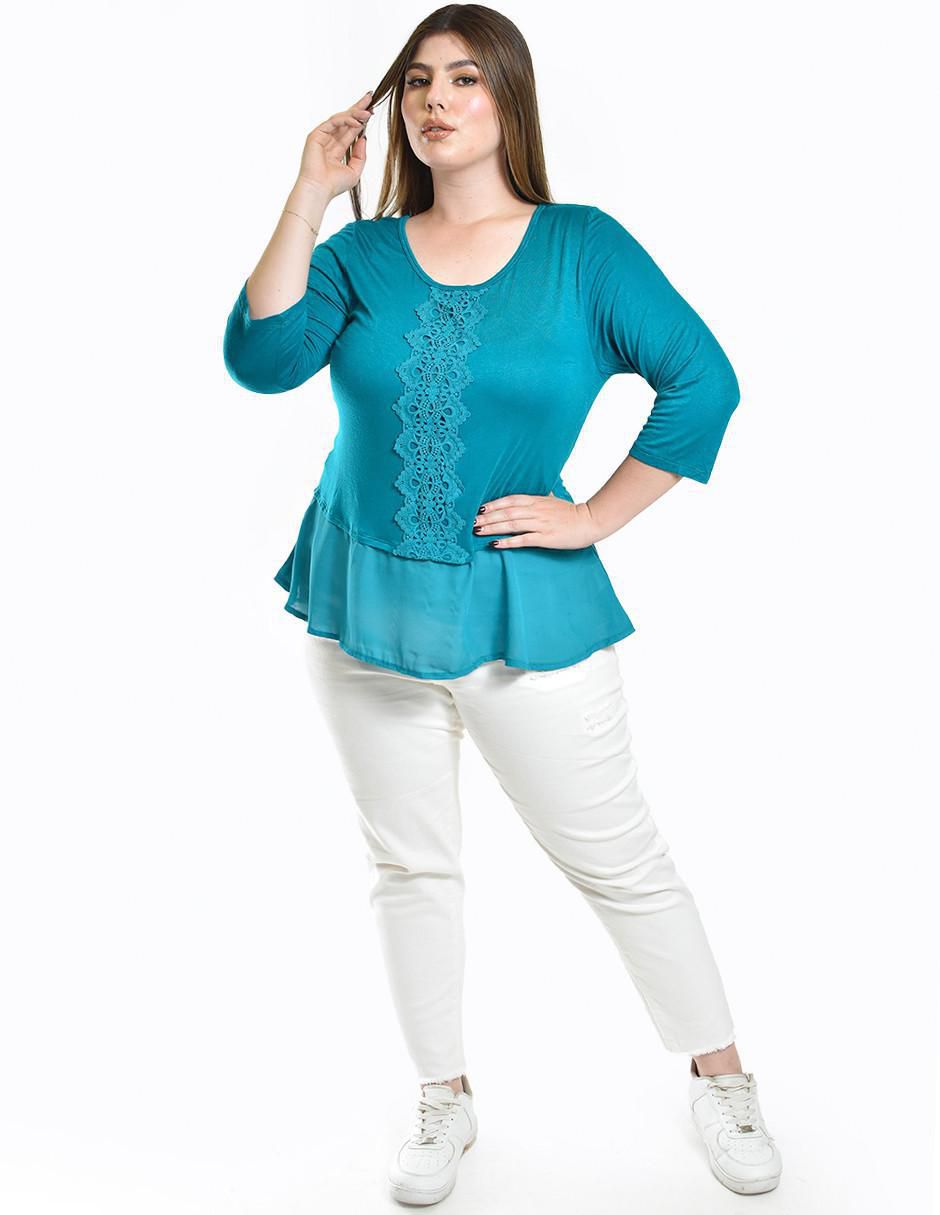 Blusa manga 3/4 para mujer 4