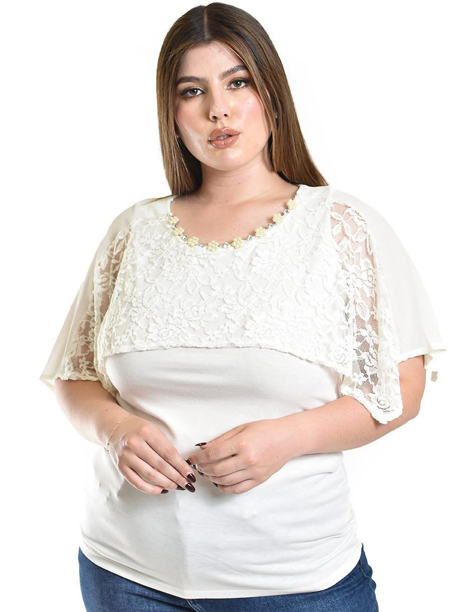 Blusa manga corta para mujer