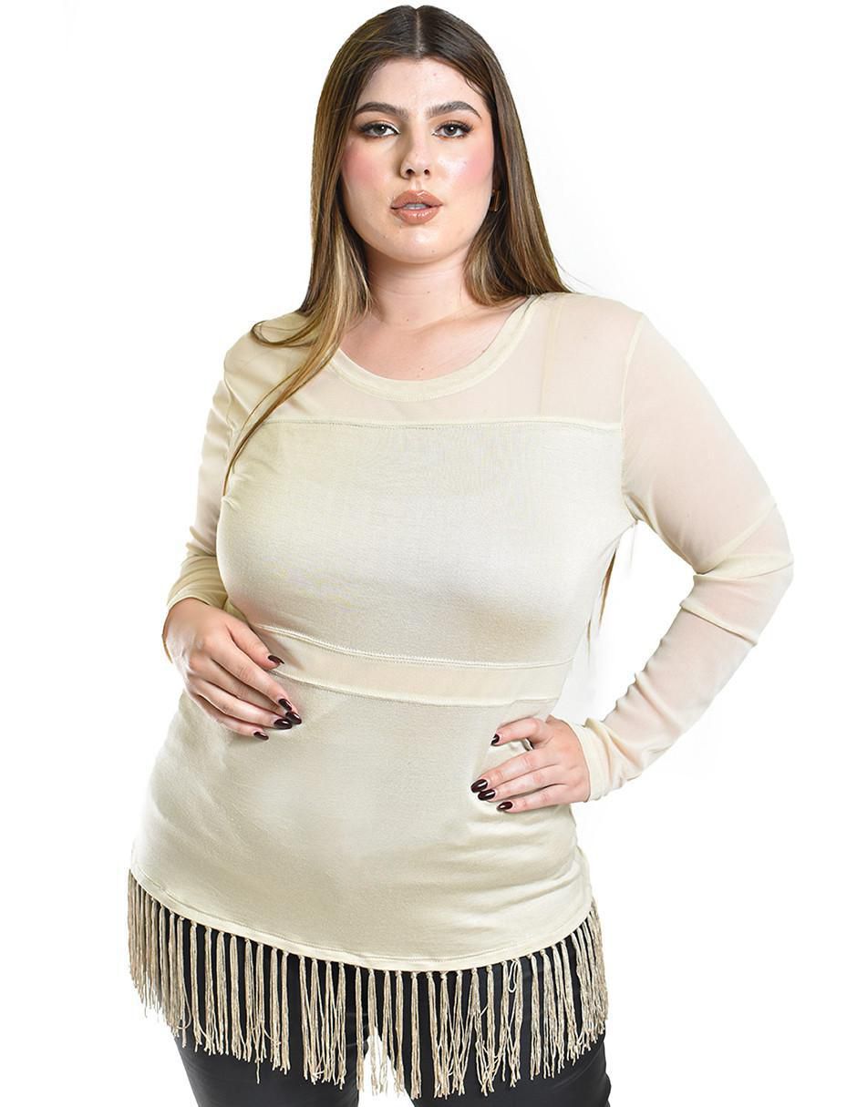 Blusa manga larga para mujer