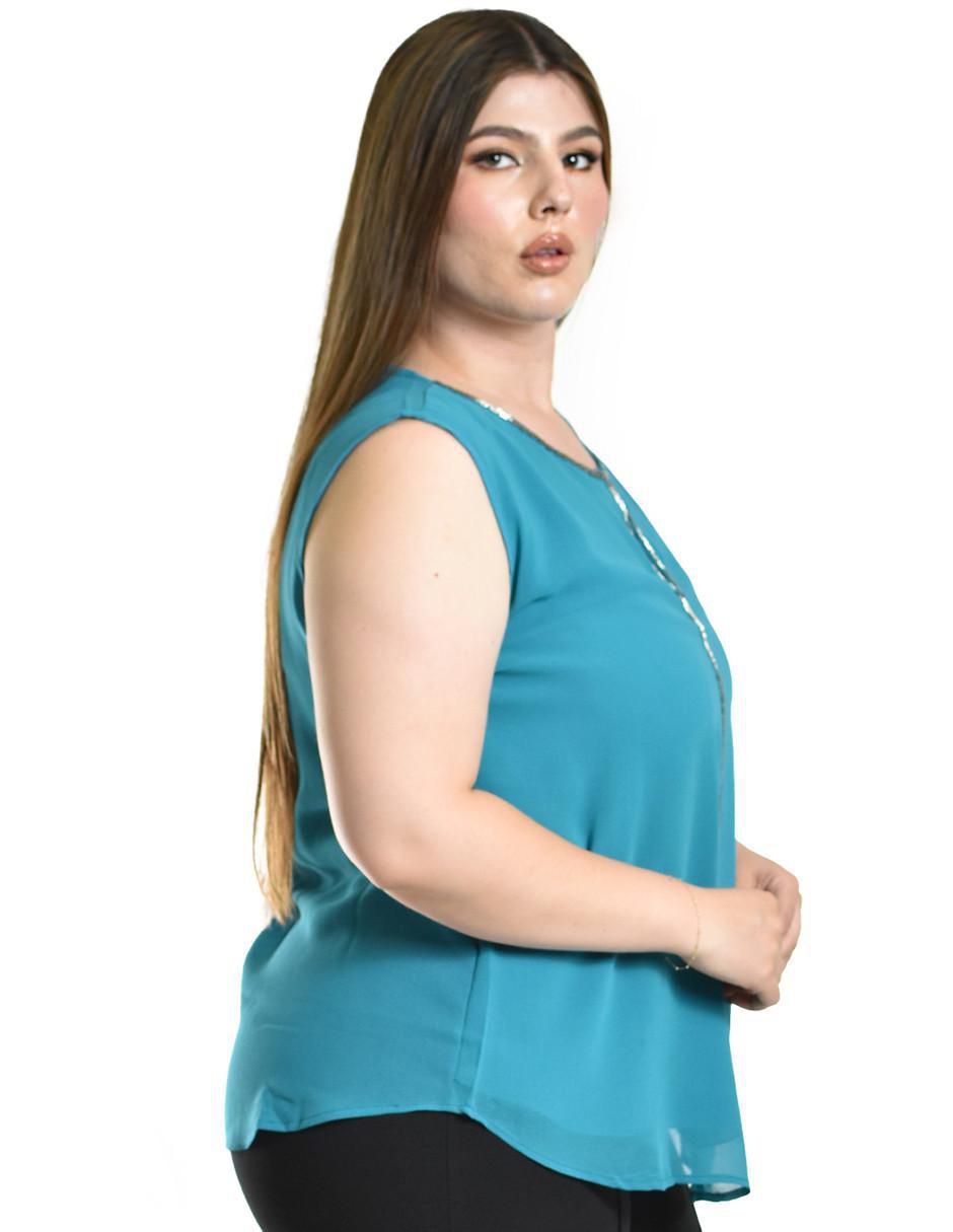 Blusa sin manga para mujer 2