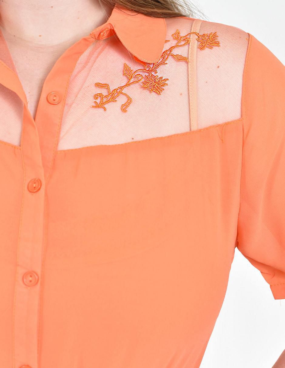 Blusa manga corta para mujer 4