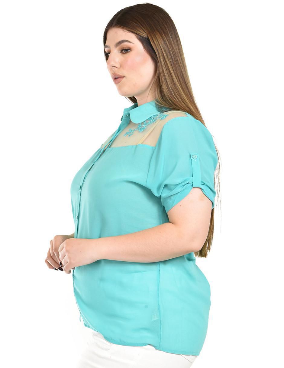 Blusa manga corta para mujer 2