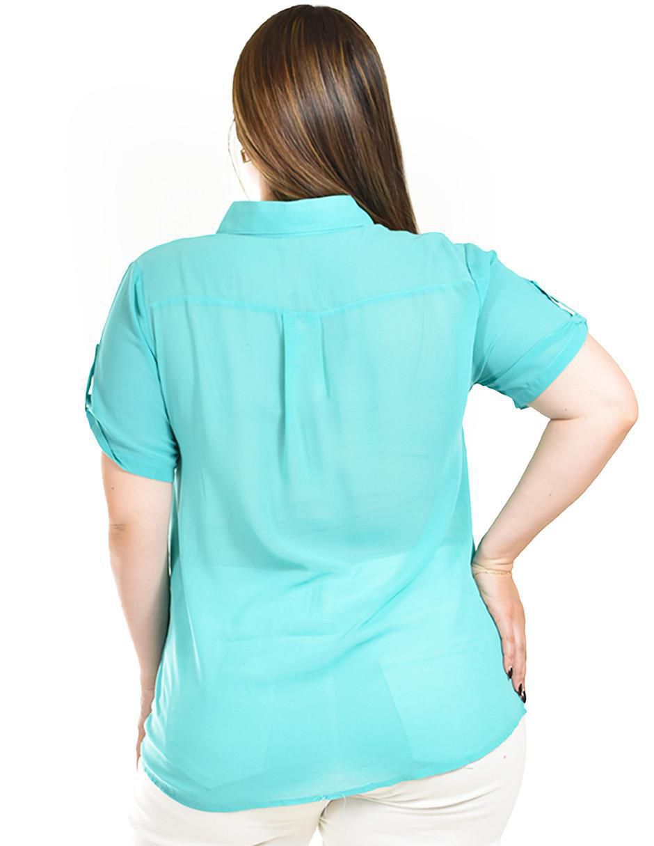 Blusa manga corta para mujer 3