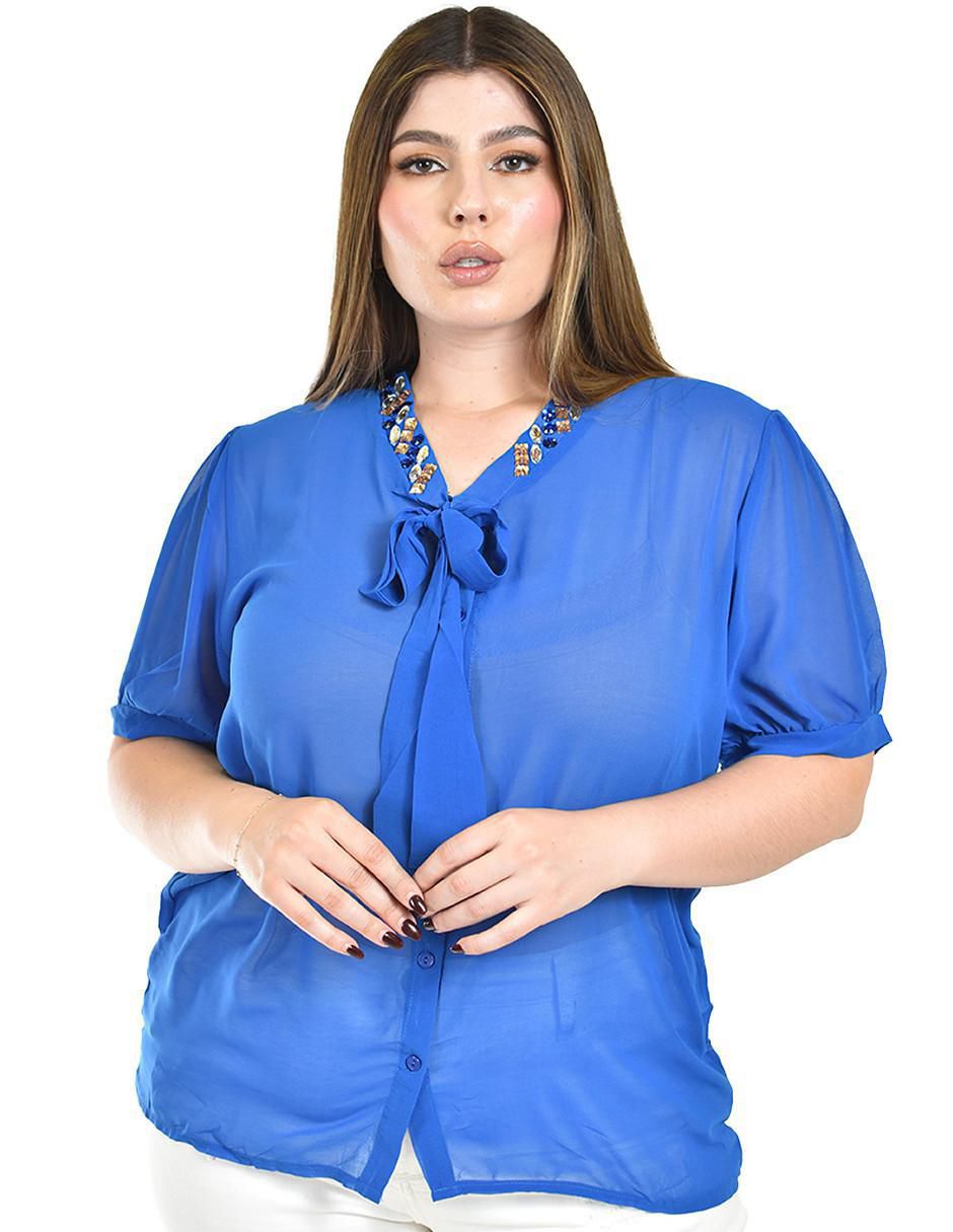 Blusa manga corta para mujer