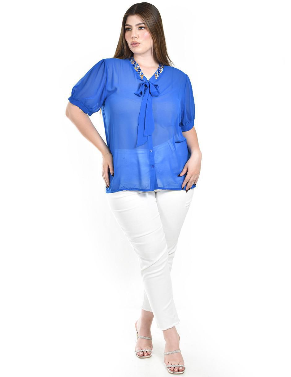 Blusa manga corta para mujer 4