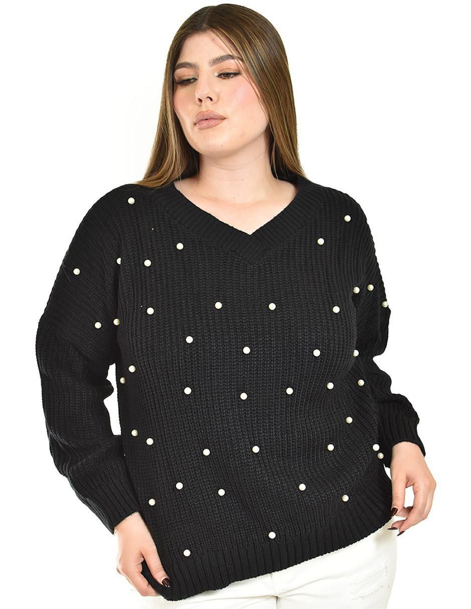 Suéter cuello redondo para mujer 4