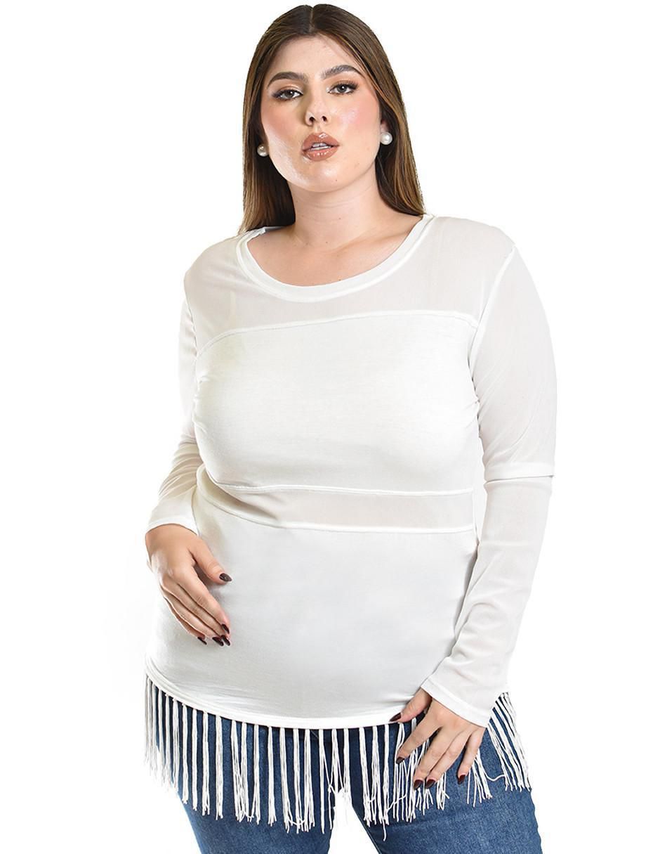 Blusa manga larga para mujer