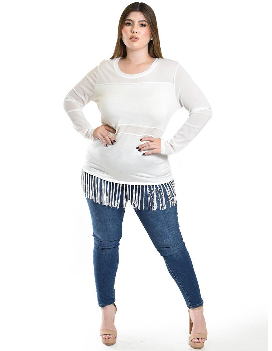 Blusa manga larga para mujer 4