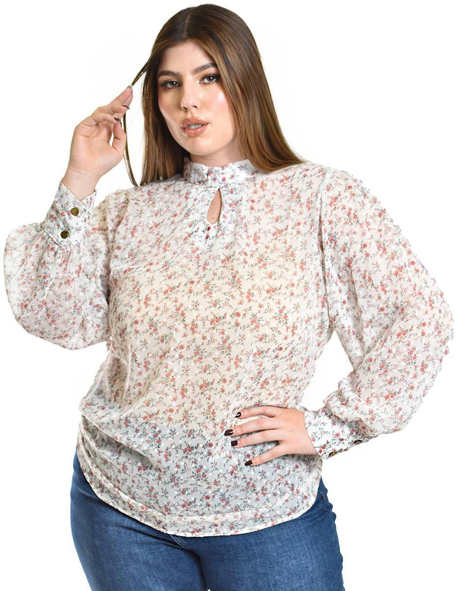 Blusa manga larga para mujer