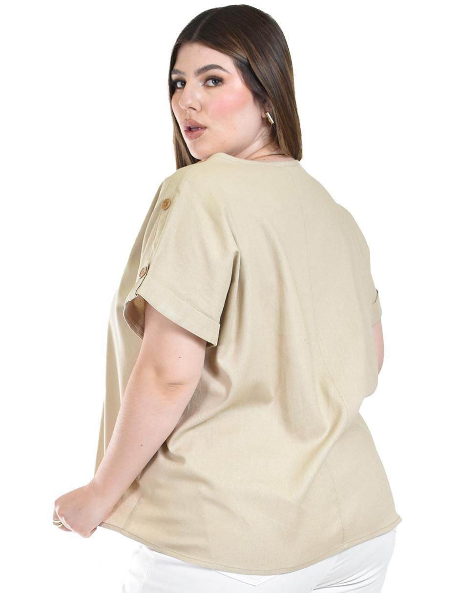 Blusa manga corta para mujer 3