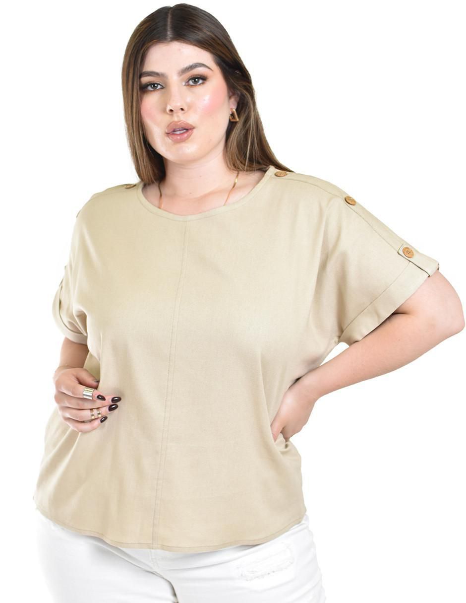 Blusa manga corta para mujer 4