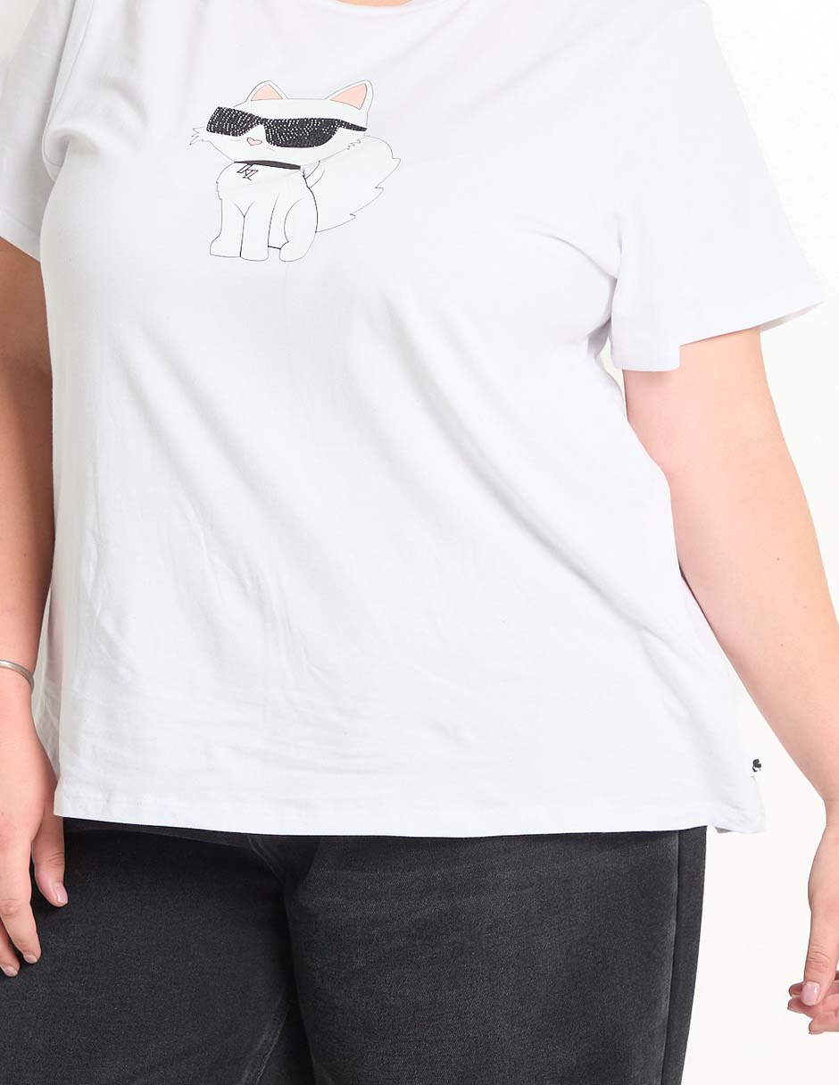 Playera manga corta cuello redondo para mujer 5