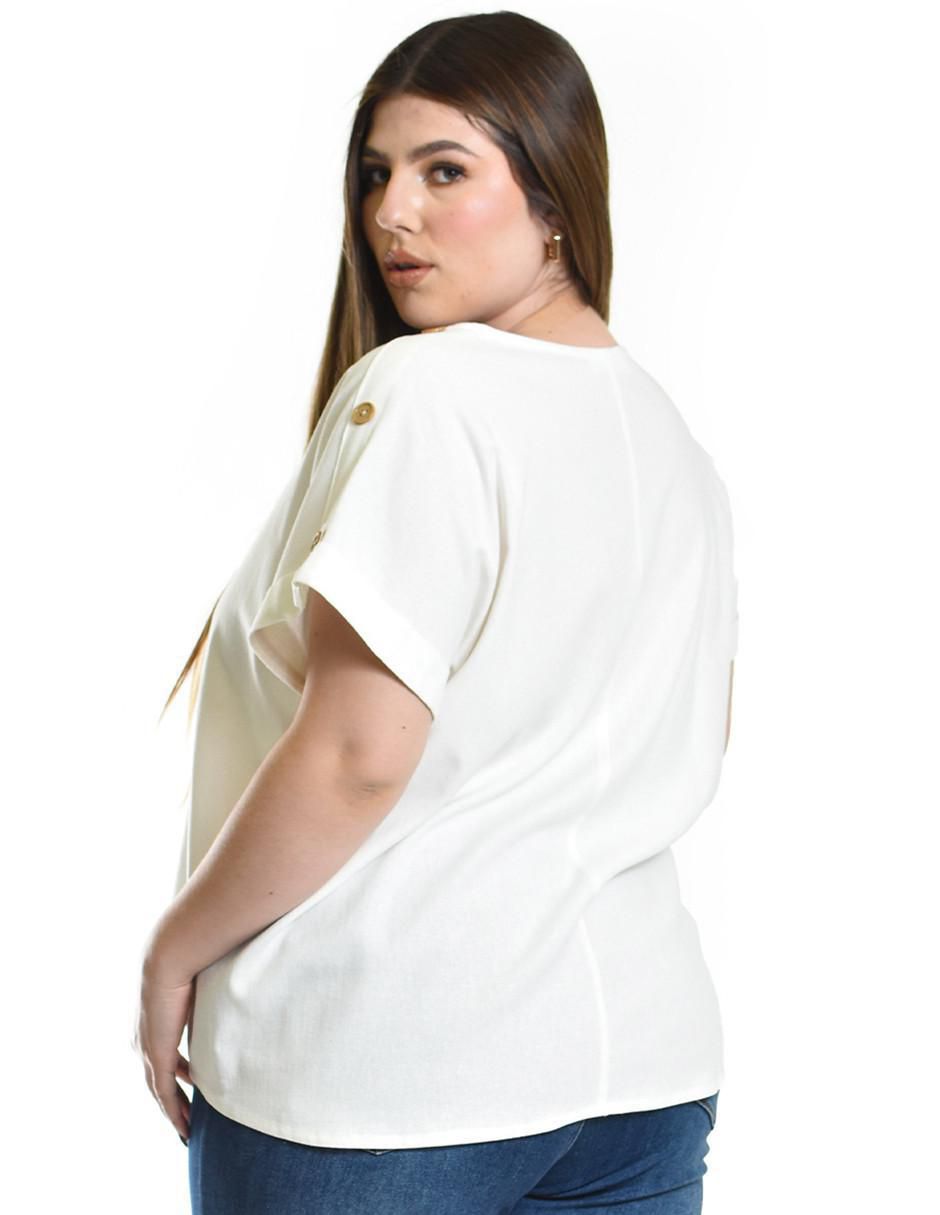Blusa manga corta para mujer 3