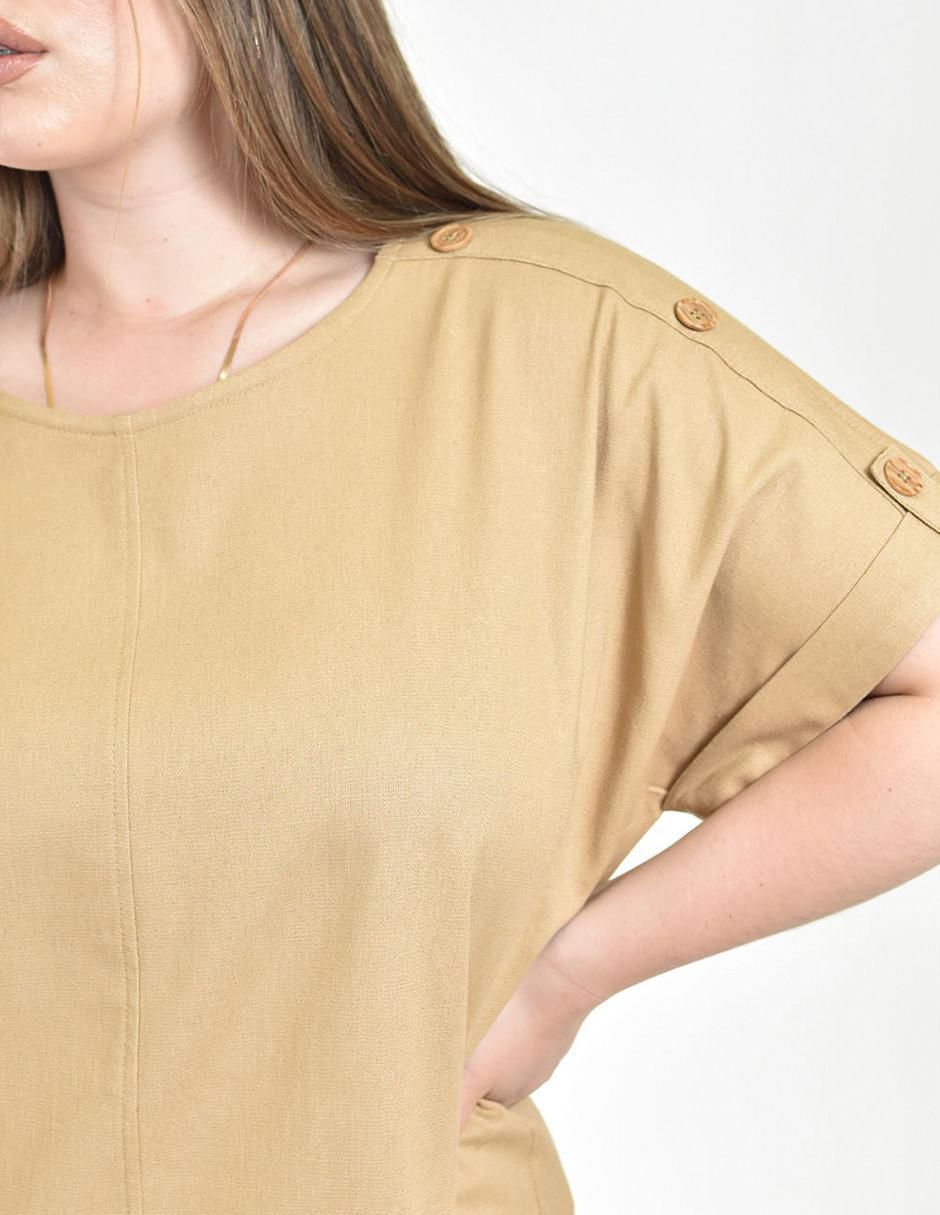 Blusa manga corta para mujer 4