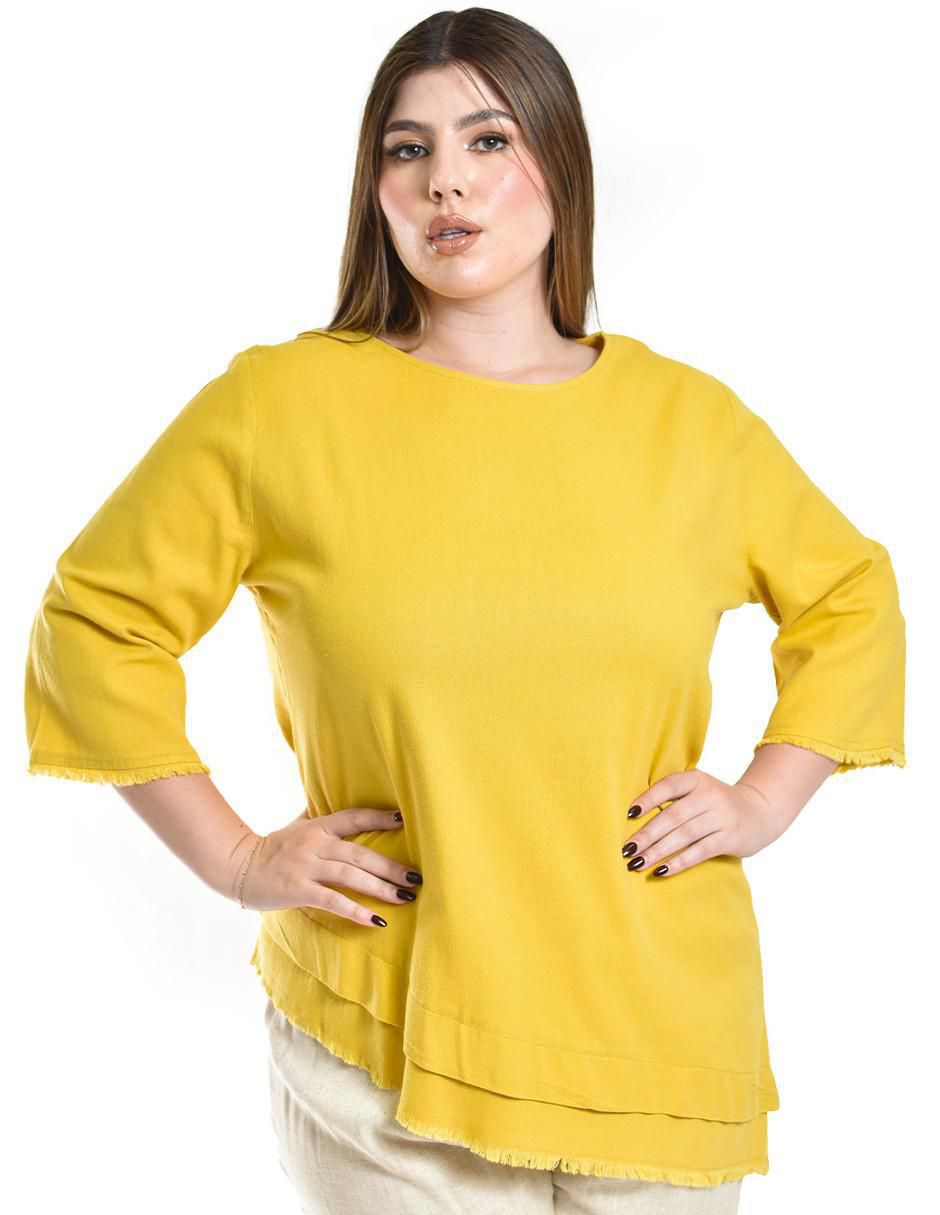 Blusa manga 3/4 para mujer Blusa manga 3/4 para mujer