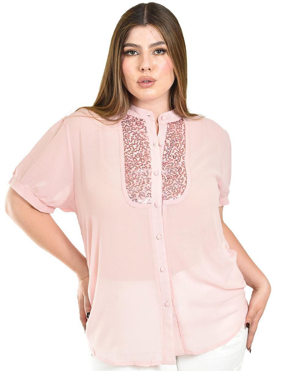 Blusa manga corta para mujer