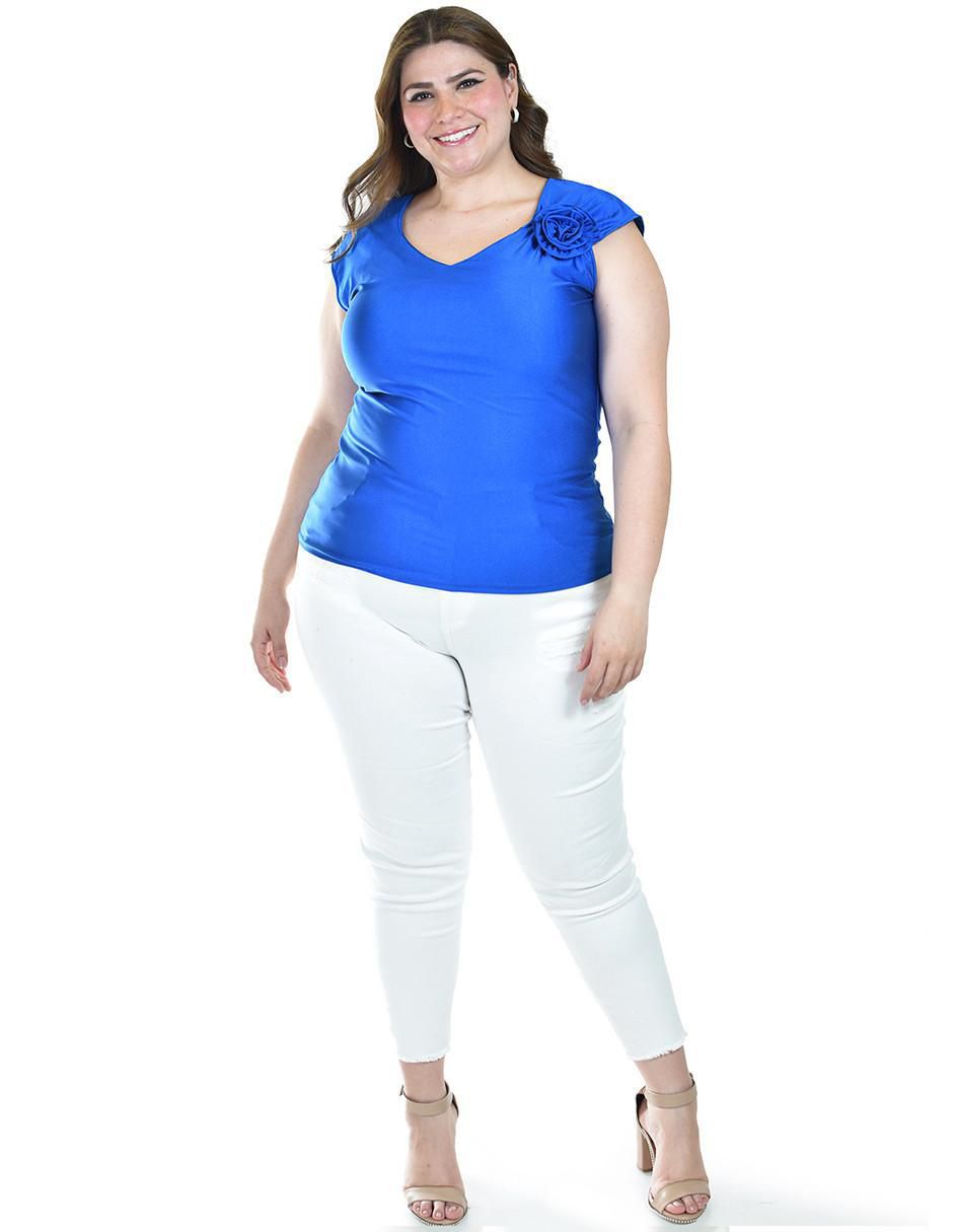 Blusa manga corta para mujer 5