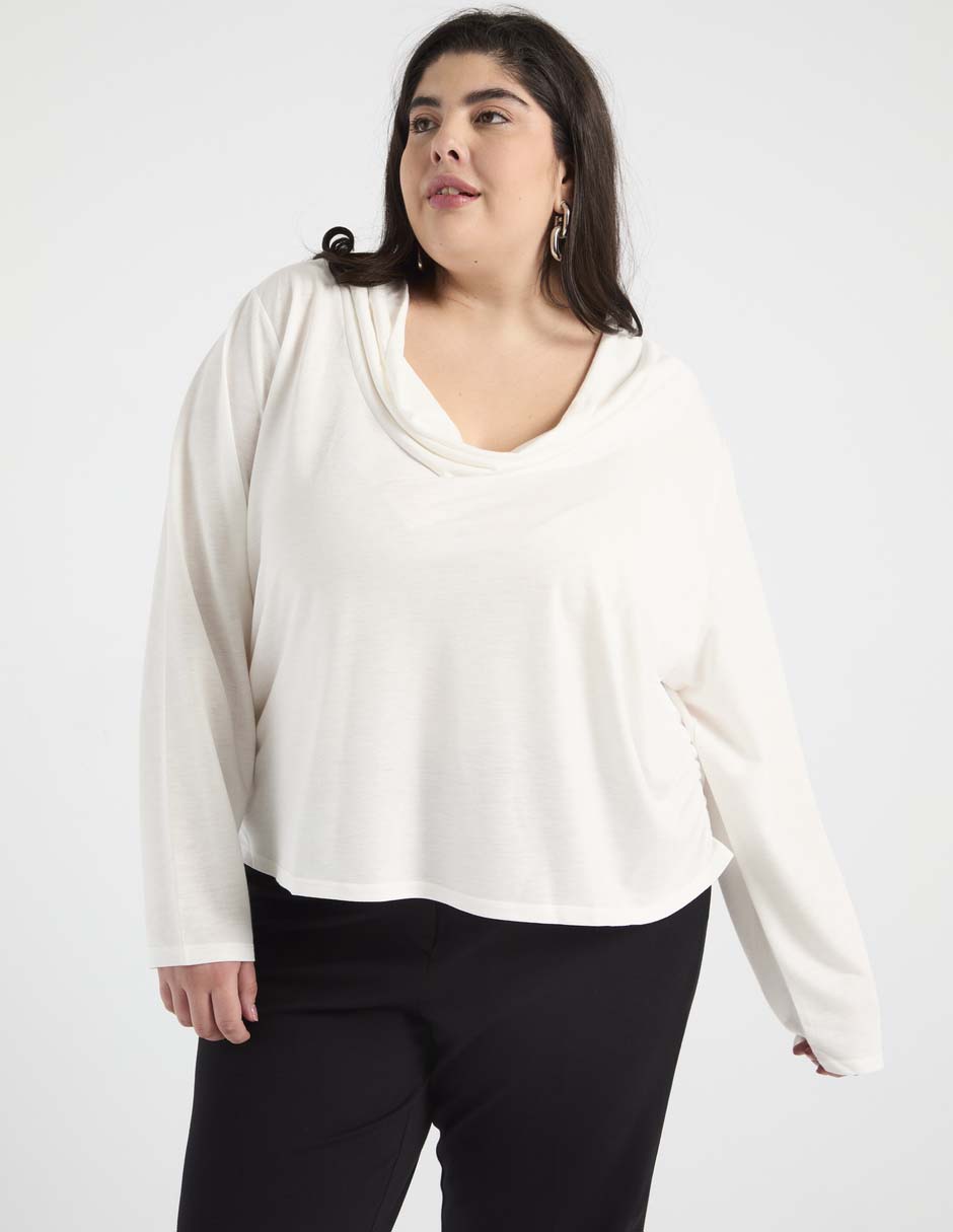 Blusa manga larga para mujer