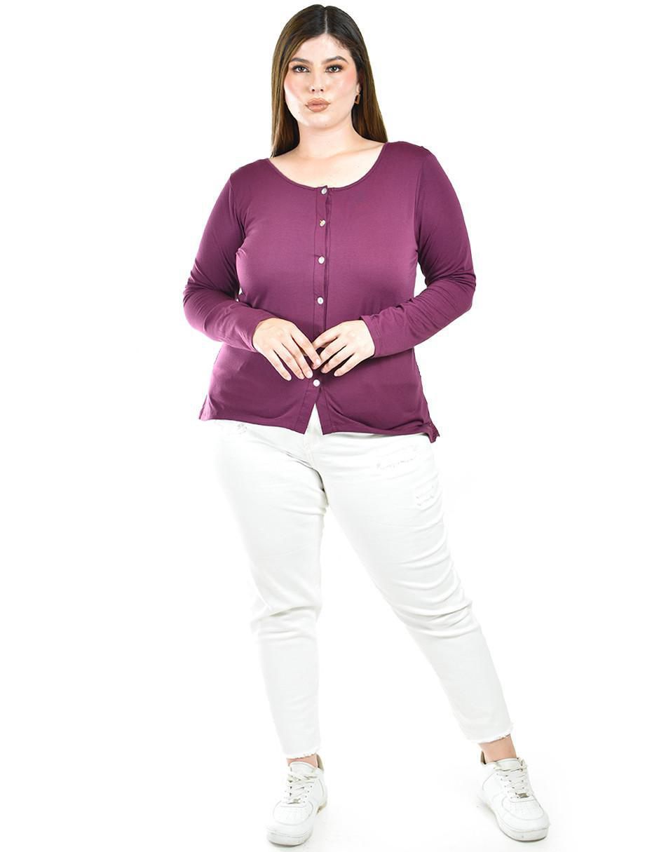 Blusa manga larga para mujer 4